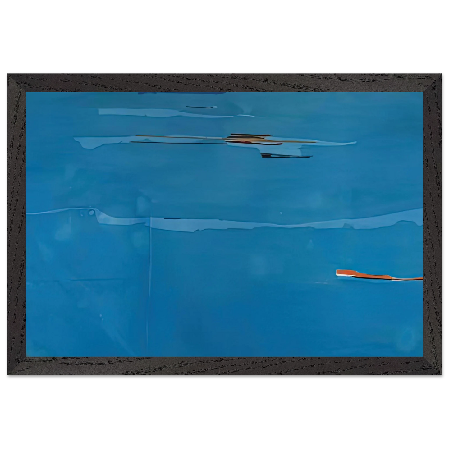 Helen Frankenthaler - Ocean Drive West #1, 1974- Wall Art - 30x40 cm / 12x16 inches - Premium Wooden Framed Poster With Fine Art Paper-canvas - White frame