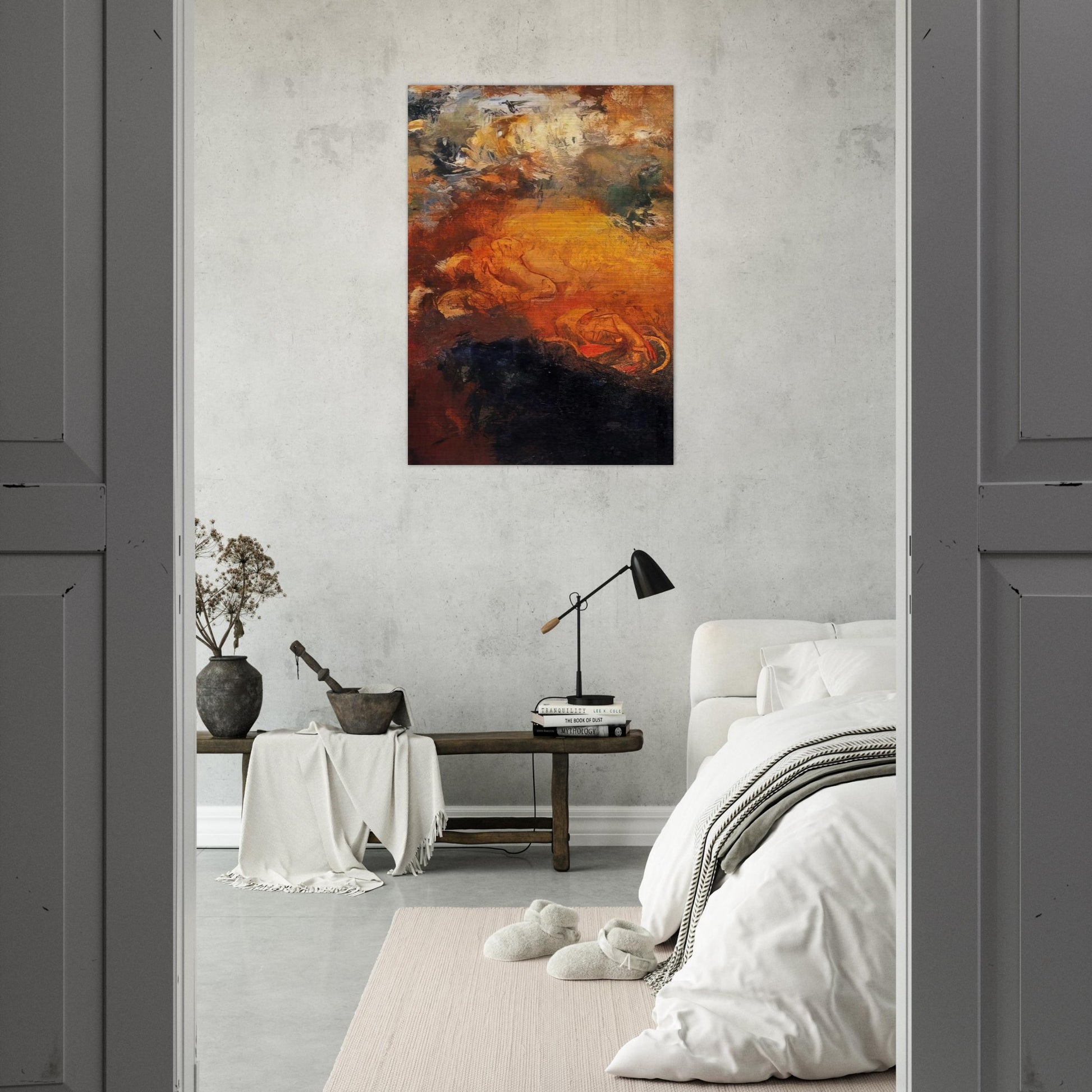 APOLLO S CHARIOT - Odilon Redon Brushed Aluminum Print - 70x100 cm / 28x40 inches | Odilon Redon Aluminum Print | Odilon Redon Prints