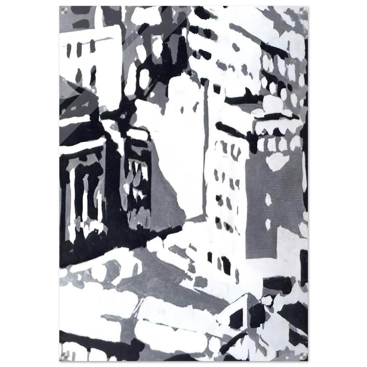 TOWNSCAPE 1969 1 - Gerhard Richter Acrylic Print - 70x100 cm / 28x40″ inches | Gerhard Richter Wall Art | Gerhard Richter Prints