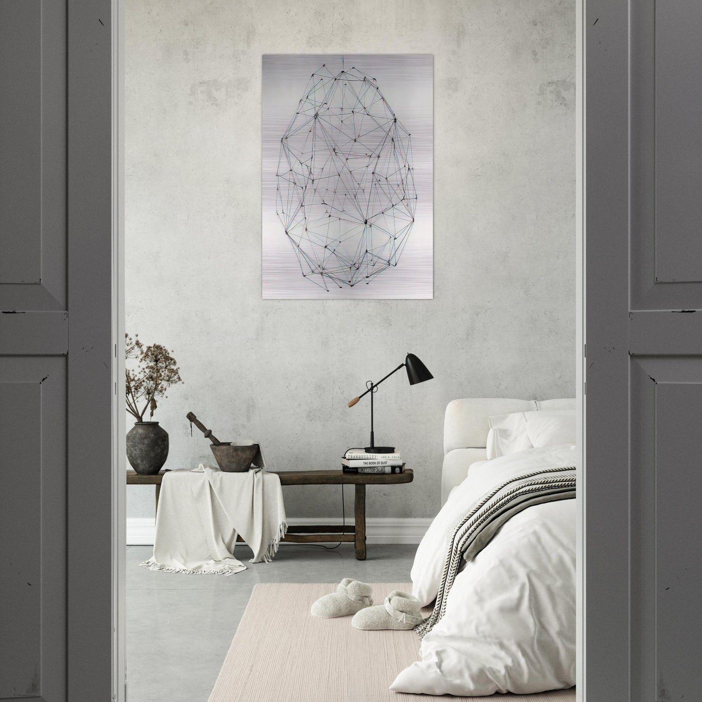 Esfera N° 5 - 1977 - Gego Brushed Aluminum Print - 70x100 cm / 28x40 inches | Gego Aluminum Print | Gego Prints
