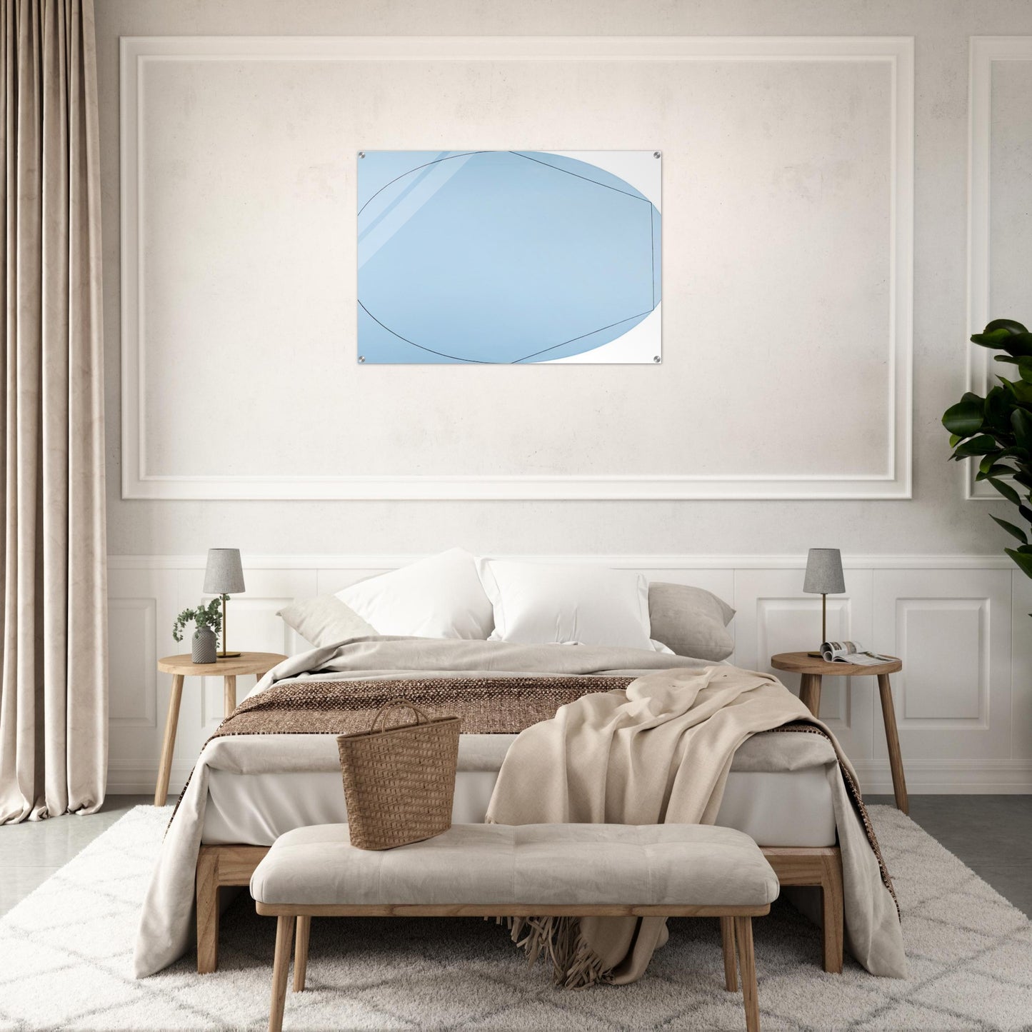 CIRCLE IN AND OUT OF A POLYGON 2 1973 - Robert Mangold Acrylic Print - 70x100 cm / 28x40″ inches