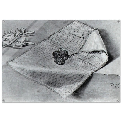 CARNATION AND CLOTH OF GOLD - Salvador Dali Acrylic Print - 70x100 cm / 28x40″ inches