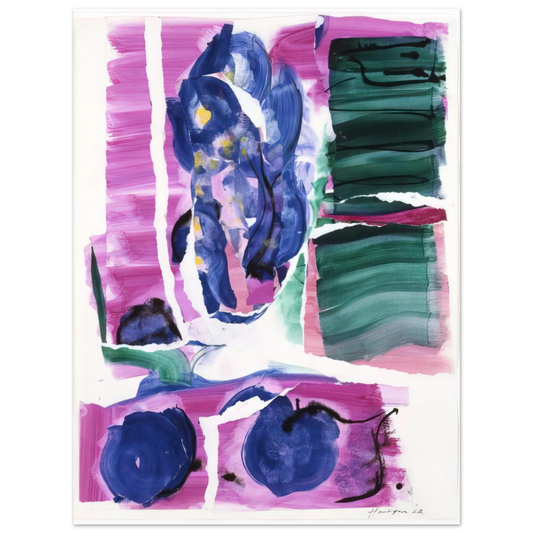 Grace Hartigan - VARIATIONS I ON CLARKS COVE 1962  75x100 cm / 30x40inches Fine Art Poster