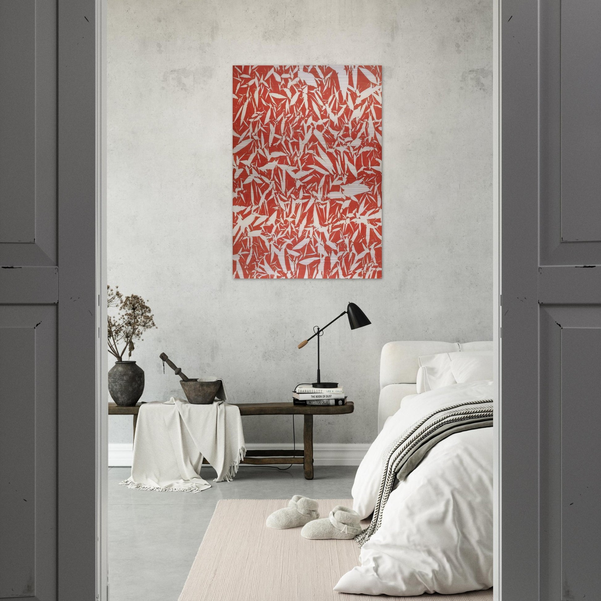 Study - 1969 - Simon Hantai Brushed Aluminum Print - 70x100 cm / 28x40 inches | Simon Hantai Aluminum Print | Simon Hantai Prints