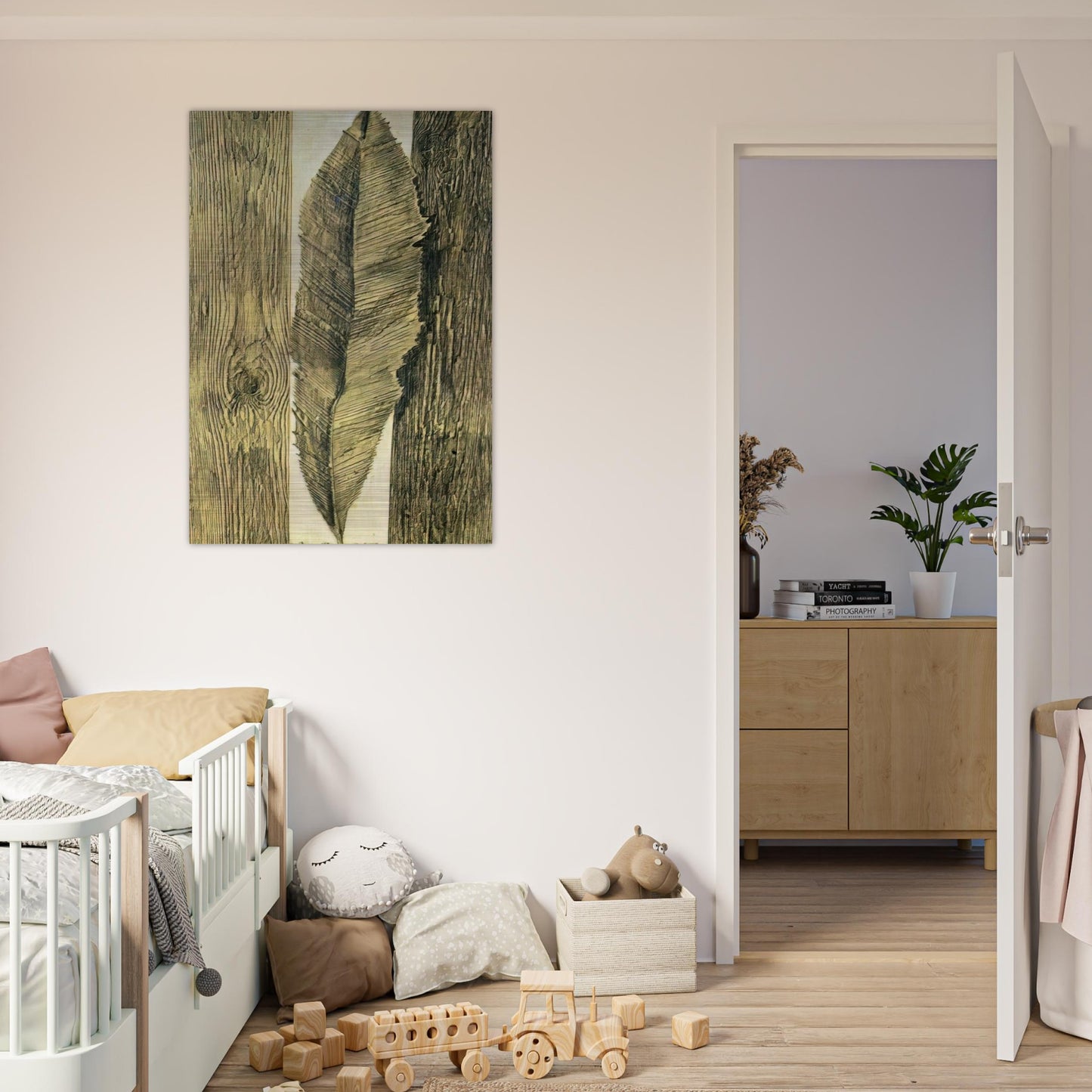 Leaf customs - Max Ernst Brushed Aluminum Print - 70x100 cm / 28x40 inches | Max Ernst Aluminum Print | Max Ernst Prints