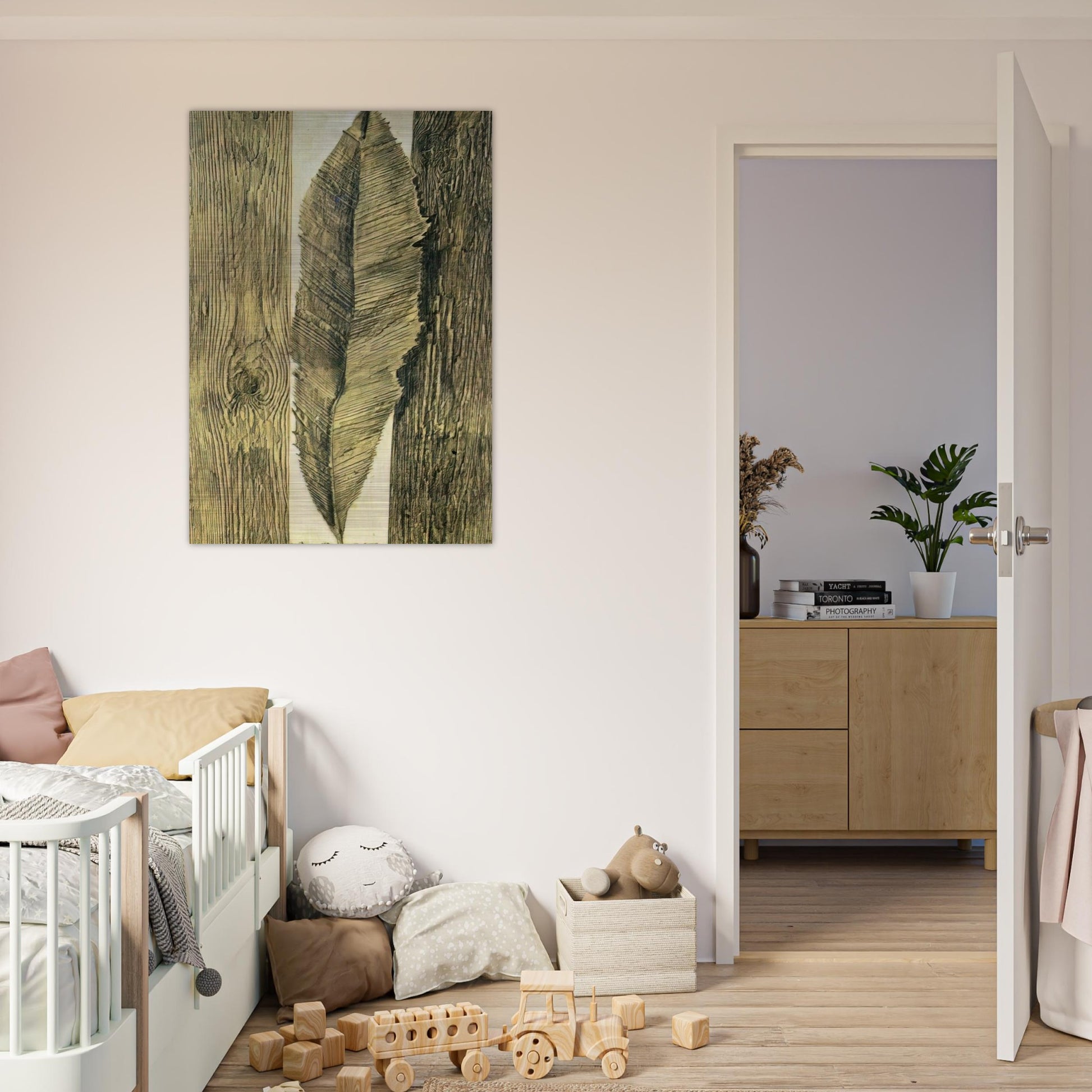 Leaf customs - Max Ernst Brushed Aluminum Print - 70x100 cm / 28x40 inches | Max Ernst Aluminum Print | Max Ernst Prints