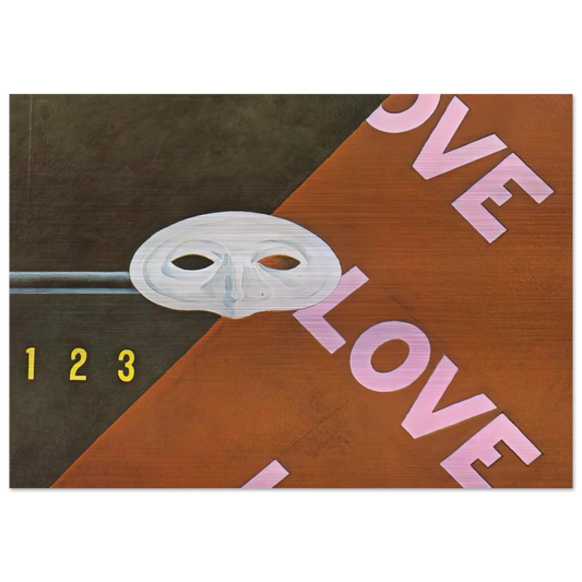 Love, Love, Love Gertrude Stein - 1928 - Charles Demuth Brushed Aluminum Print - 70x100 cm / 28x40 inches | Charles Demuth Aluminum Print | Charles Demuth Prints