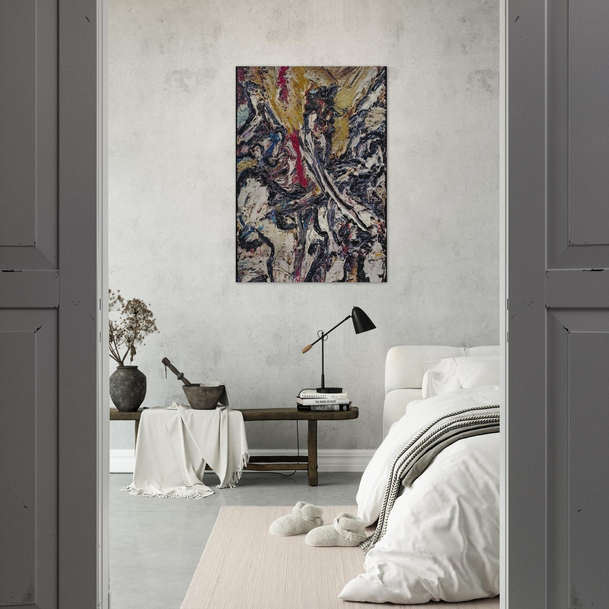 STUDY AFTER TITIAN II - Frank Auerbach Brushed Aluminum Print - 70x100 cm / 28x40 inches | Frank Auerbach Aluminum Print | Frank Auerbach Prints