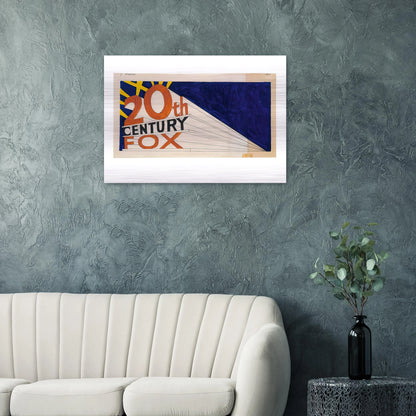 TRADEMARK 7 1962 - Edward Ruscha Brushed Aluminum Print - 70x100 cm / 28x40 inches | Edward Ruscha Aluminum Print | Edward Ruscha Prints