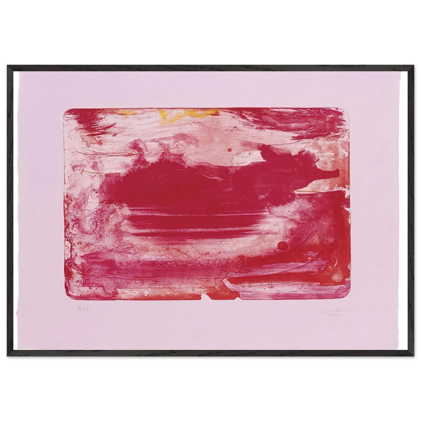 Helen Frankenthaler - The Red Sea - 1982 Wall art - 21x29.7 cm / 8x12" - Fine Art Poster-canvas - -