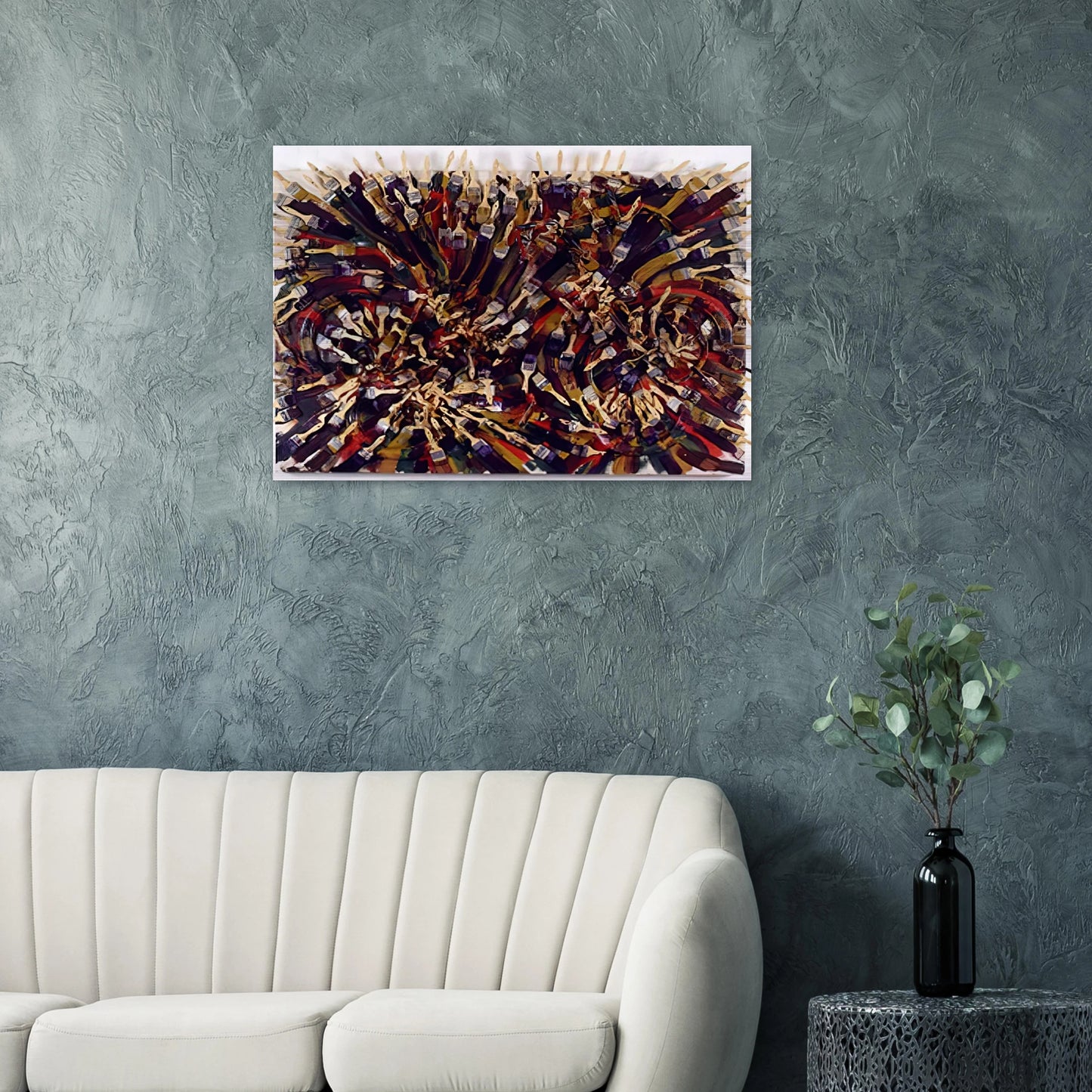 Untitled - 1995 - Arman Brushed Aluminum Print - 70x100 cm / 28x40 inches | Arman Aluminum Print | Arman Prints
