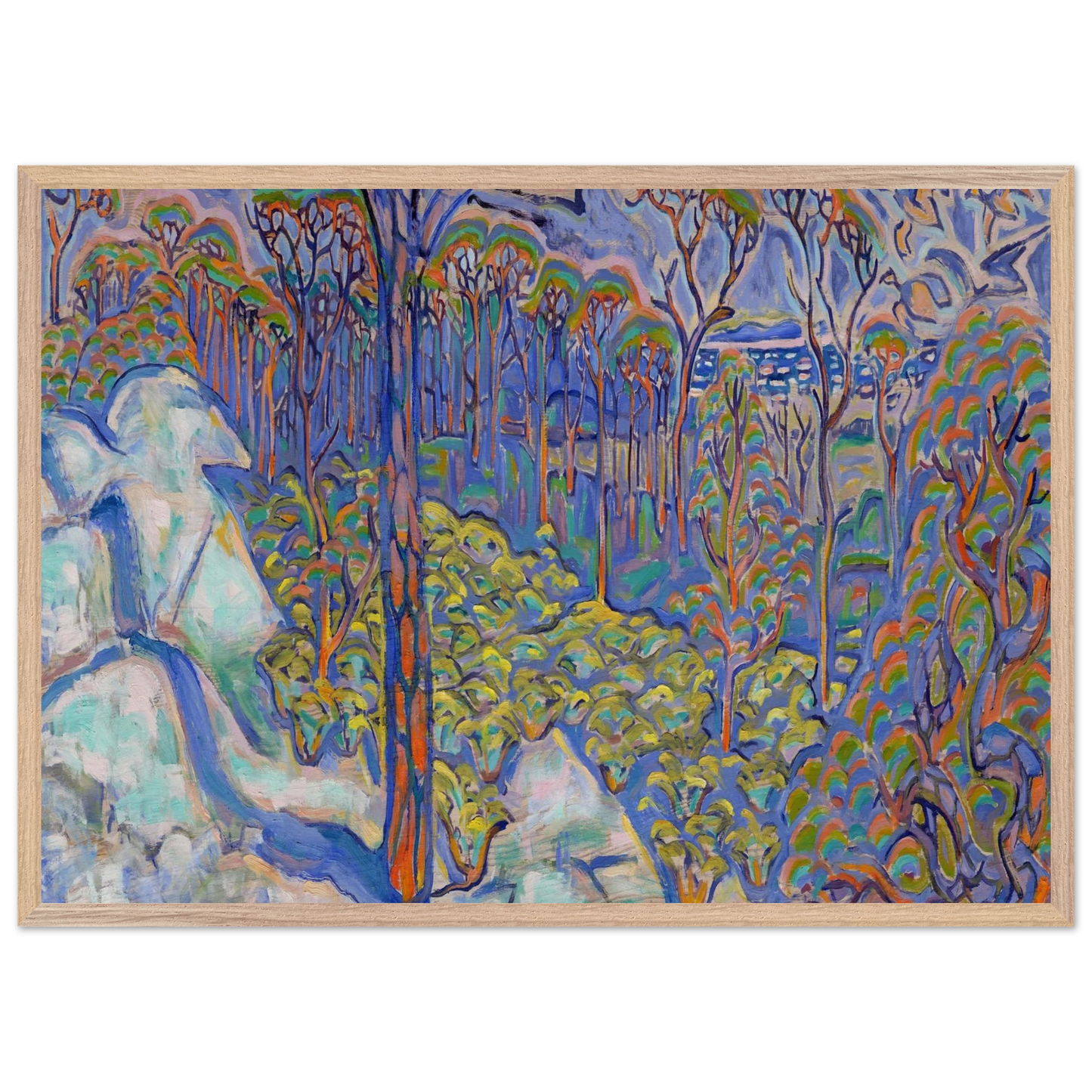 Walter Inglis Anderson - Walter Anderson Wall art - 13x18 cm / 5x7 inches - Premium Wooden Framed Poster With Fine Art Paper-canvas - Wood frame