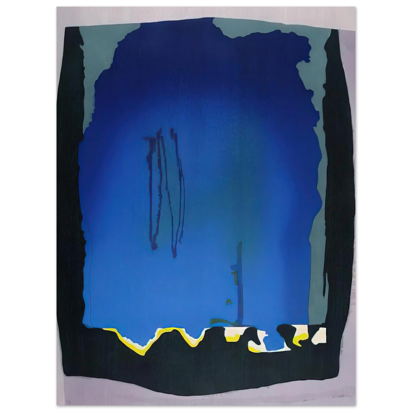 Helen Frankenthaler - Freefall - 1992 Wall art - 21x29.7 cm / 8x12" - Fine Art Poster-canvas - -