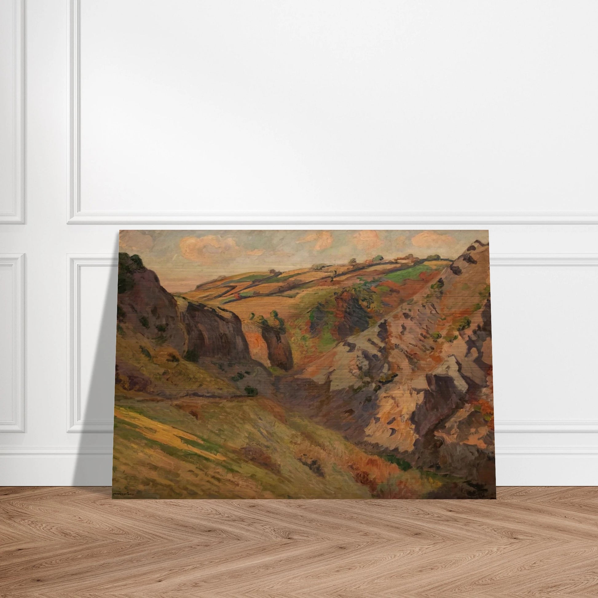 Caves Prunal near Pontgibaud Auvergne - Armand Guillaumin Brushed Aluminum Print - 70x100 cm / 28x40 inches | Armand Guillaumin Aluminum Print | Armand Guillaumin Prints
