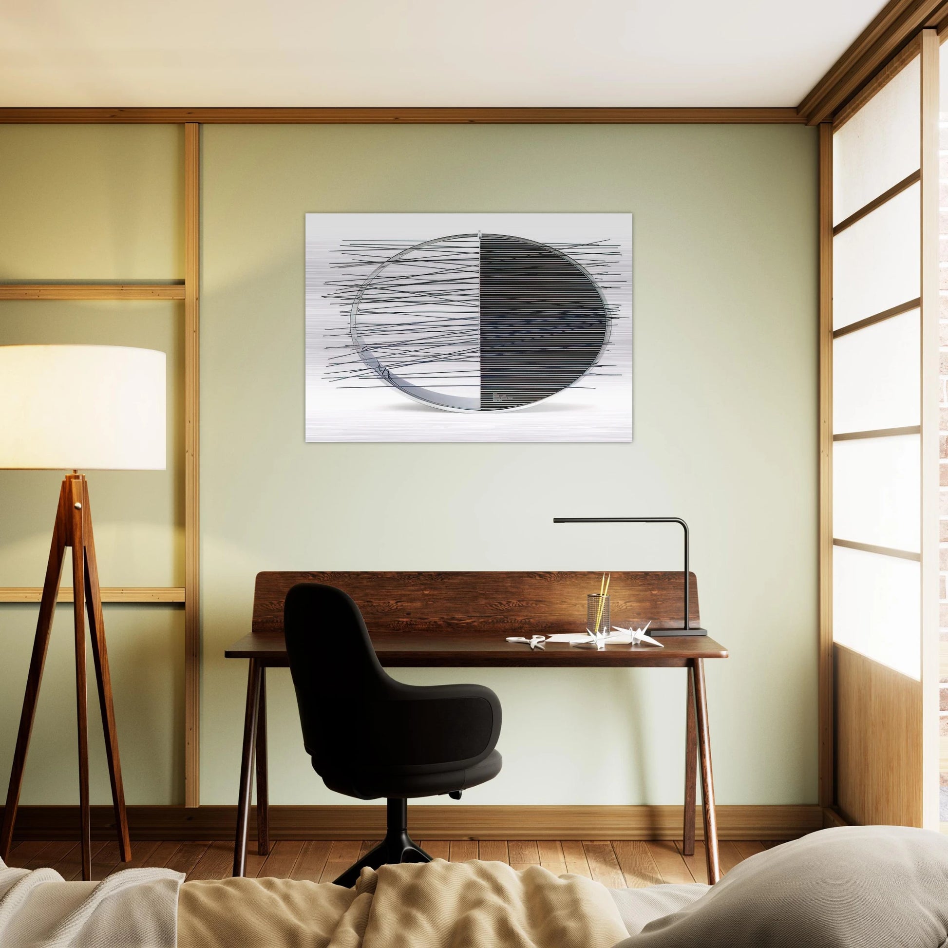 ANELLO - Jesus Rafael Soto Brushed Aluminum Print - 70x100 cm / 28x40 inches | Jesus Rafael Soto Aluminum Print | Jesus Rafael Soto Prints