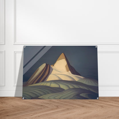Isolation Peak, Rocky Mountains - 1930 - Lawren Harris Acrylic Print - 70x100 cm / 28x40″ inches | Lawren Harris Wall Art | Lawren Harris Prints