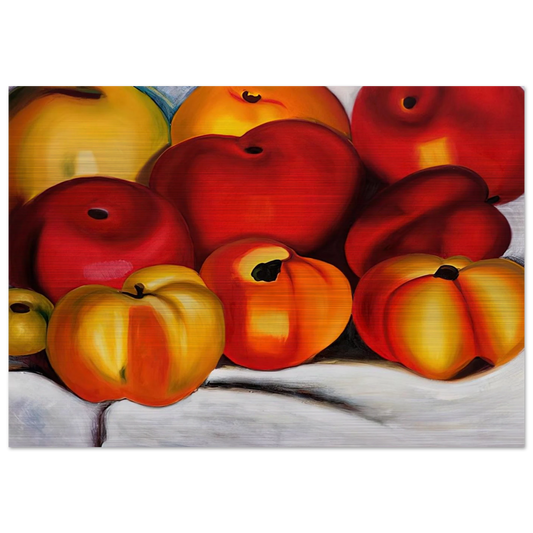 Apple Family II - Georgia O'Keeffe Brushed Aluminum Print - 70x100 cm / 28x40 inches | Georgia O'Keeffe Aluminum Print | Georgia O'Keeffe Prints