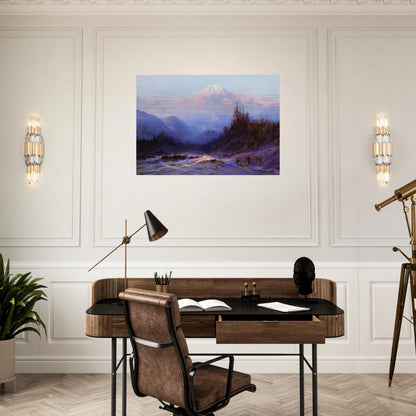 Mount McKinley - 1925 - Sydney Laurence Brushed Aluminum Print - 70x100 cm / 28x40 inches | Sydney Laurence Aluminum Print | Sydney Laurence Prints