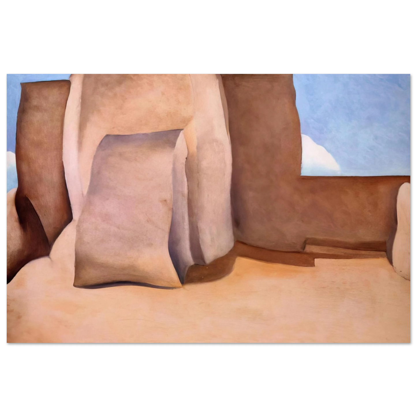 Georgia O'Keeffe - Ranchos Church, New Mexico Fine Art Poster