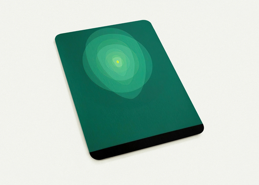 Green Mandala - 1969 By Clarence Holbrook Carter Pack of 10 Post Cards | Clarence Holbrook Carter Post Cards | A6 (10.5 x 14.8 cm) - 4.1 x 5.8 inches