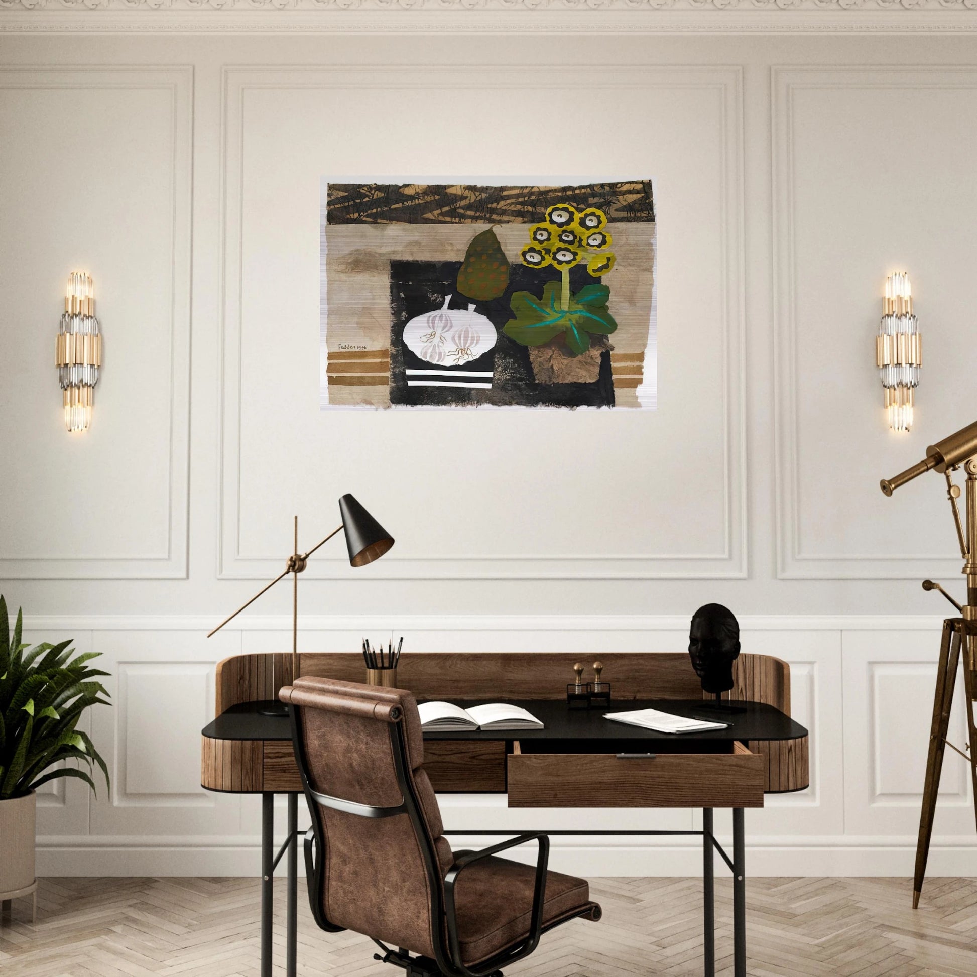Auricula - 1996 - Mary Fedden Brushed Aluminum Print - 70x100 cm / 28x40 inches | Mary Fedden Aluminum Print | Mary Fedden Prints