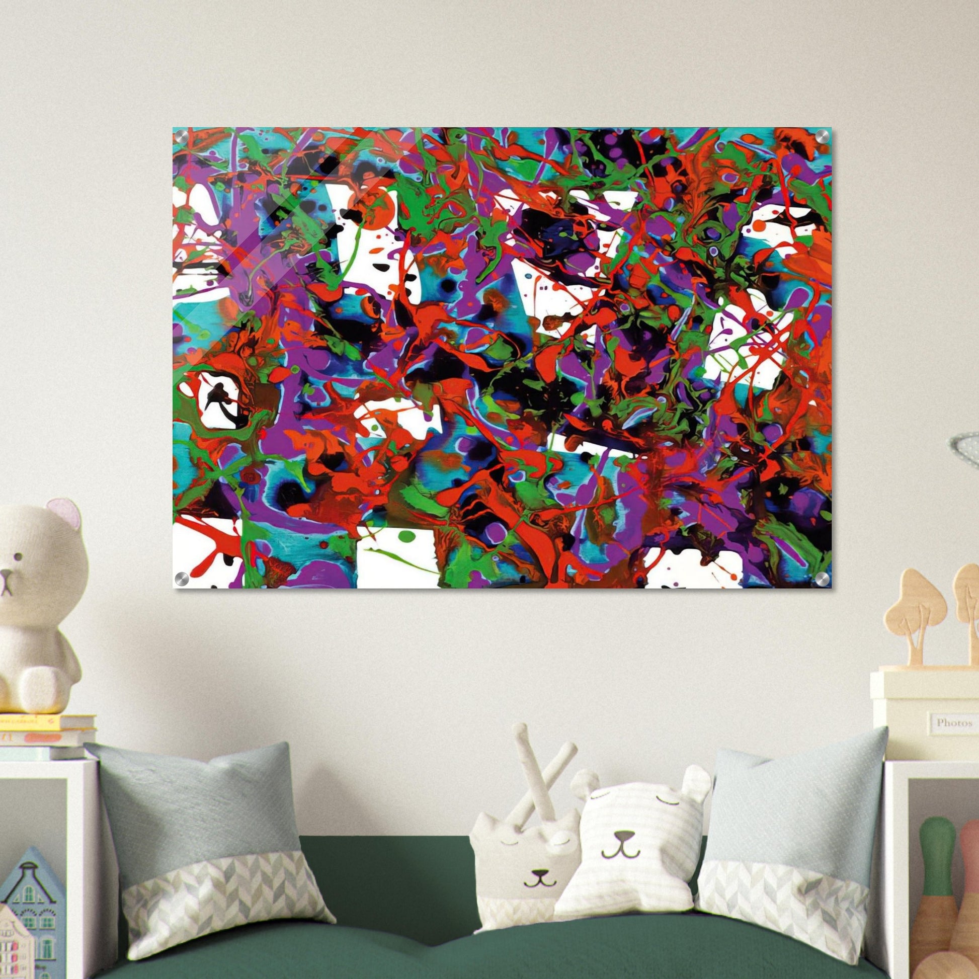 Untitled  SFP94-23  SF94-036  - Sam Francis Acrylic Print - 70x100 cm / 28x40″ inches