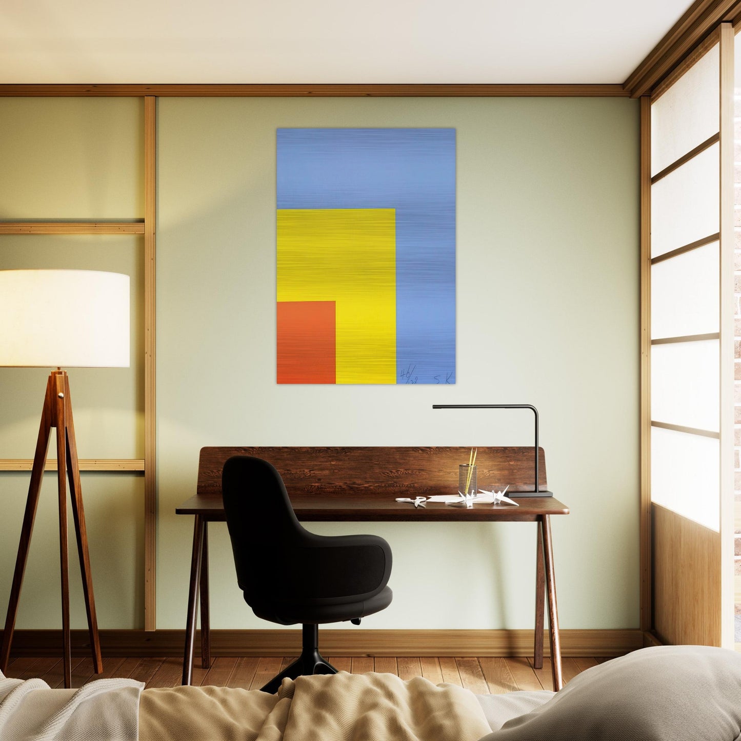 Red Yellow Blue - Ellsworth Kelly Brushed Aluminum Print - 70x100 cm / 28x40 inches | Ellsworth Kelly Aluminum Print | Ellsworth Kelly Prints