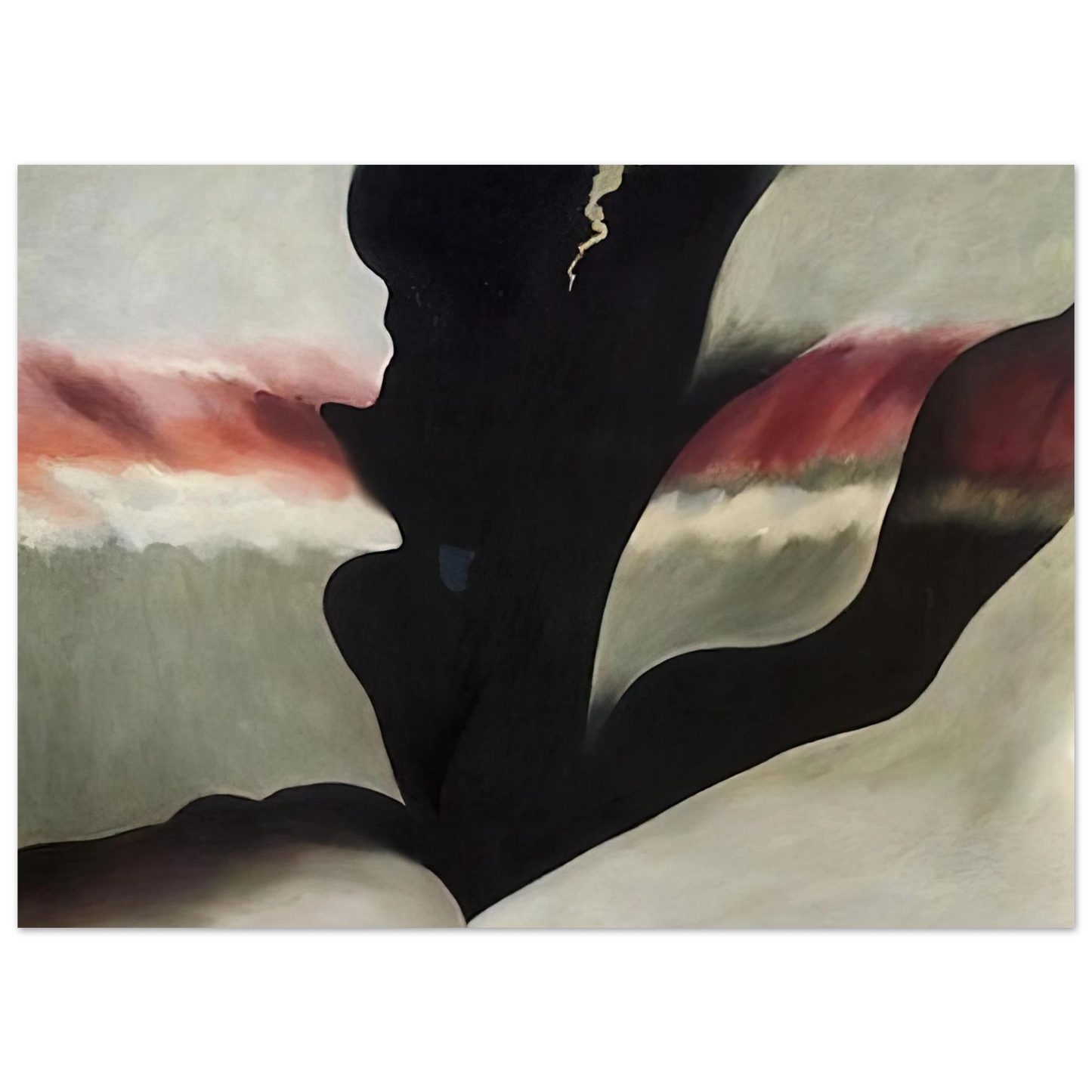 Georgia O'Keeffe - Black Place Green Fine Art Poster