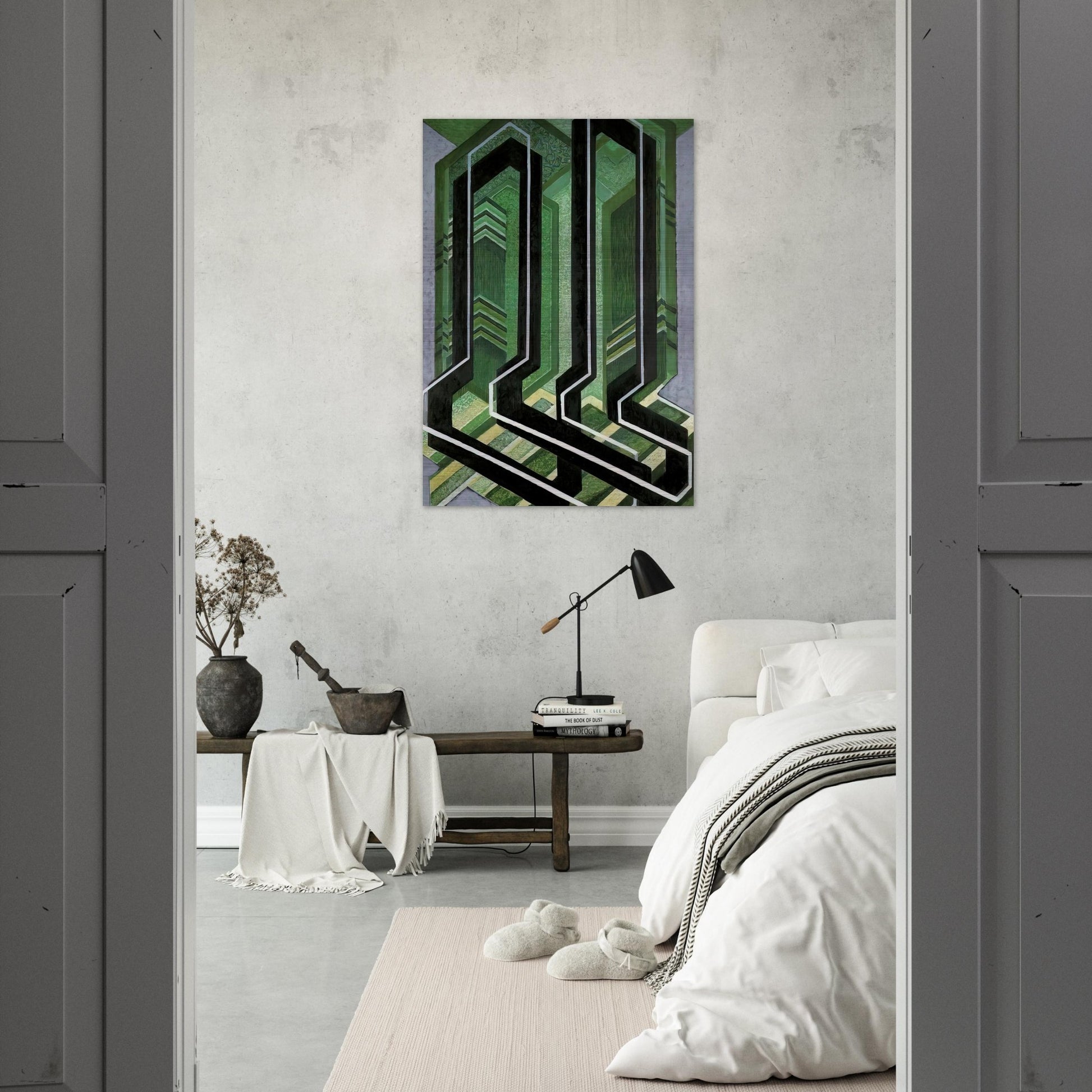 Diagonal Planes - Frantisek Kupka Brushed Aluminum Print - 70x100 cm / 28x40 inches | Frantisek Kupka Aluminum Print | Frantisek Kupka Prints