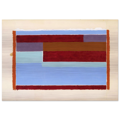 UNTITLED ABSTRACTION VIII 1937 - Josef Albers Brushed Aluminum Print - 70x100 cm / 28x40 inches | Josef Albers Aluminum Print | Josef Albers Prints