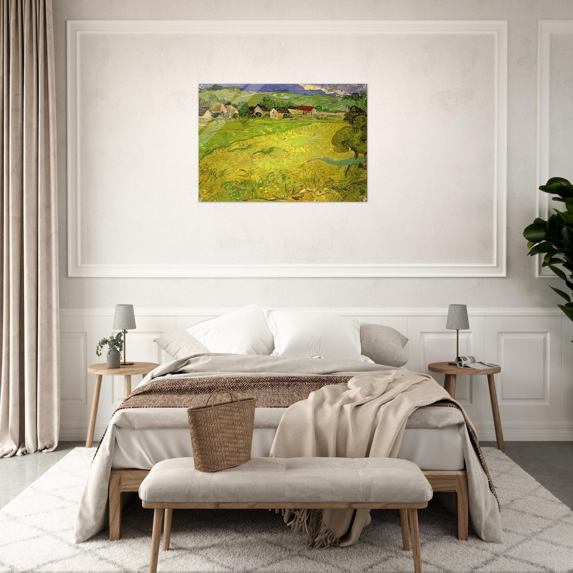 View of Vessenots near Auvers - Vincent van Gogh Acrylic Print - 70x100 cm / 28x40″ inches