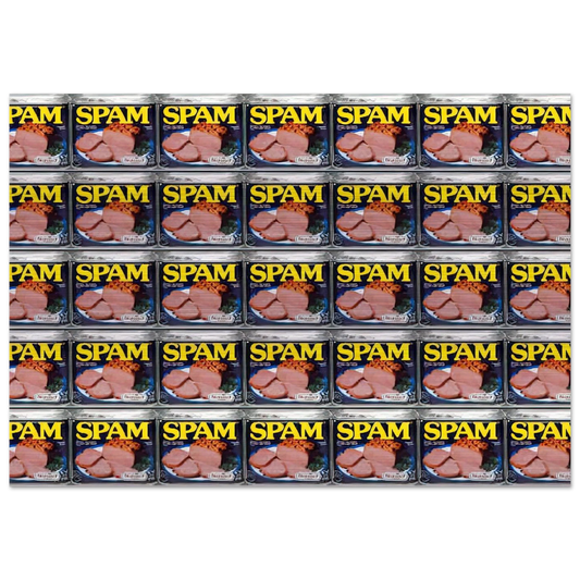 Spam - Andy Warhol Brushed Aluminum Print - 70x100 cm / 28x40 inches | Andy Warhol Aluminum Print | Andy Warhol Prints