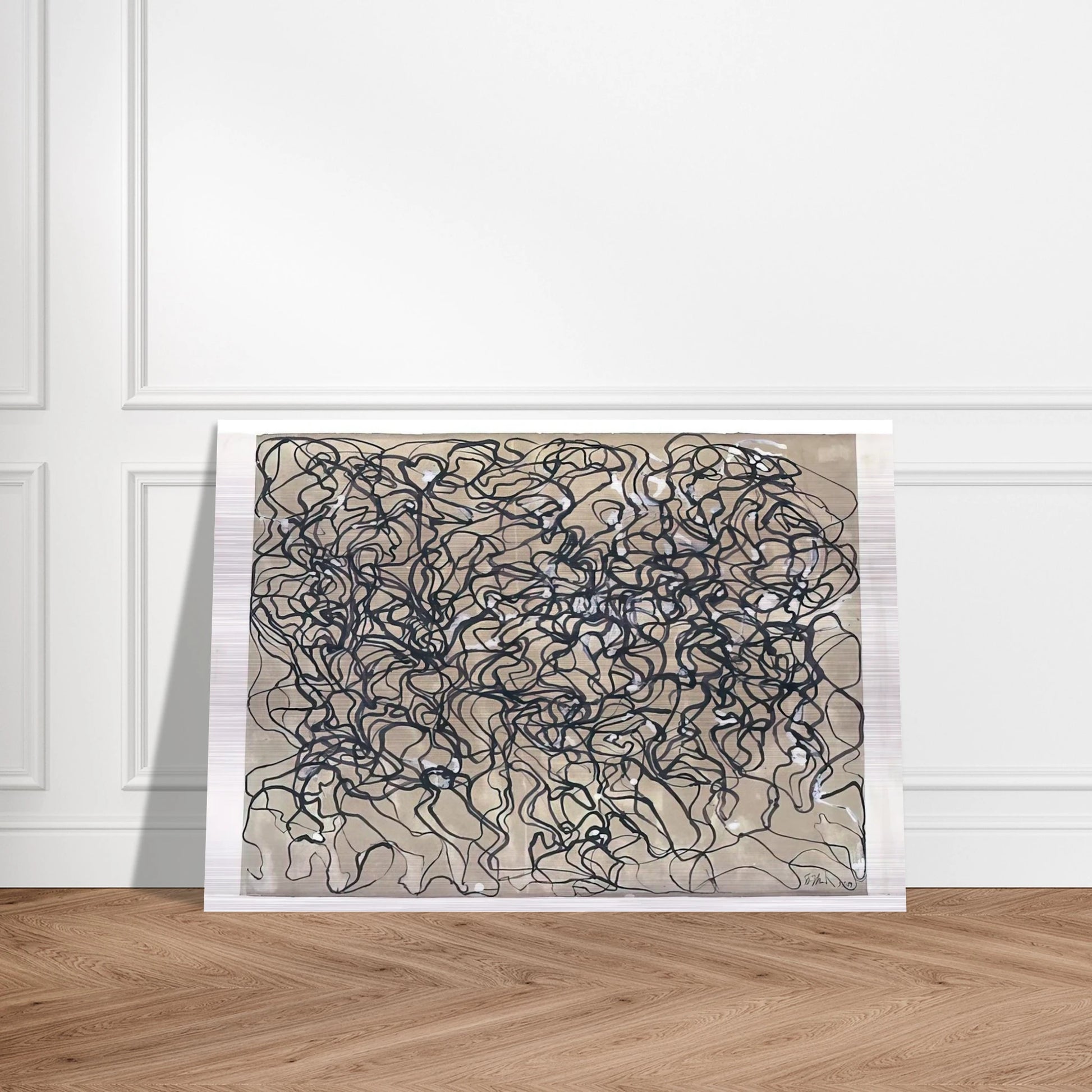 Long Letter 1 - 2009 - Brice Marden Brushed Aluminum Print - 70x100 cm / 28x40 inches | Brice Marden Aluminum Print | Brice Marden Prints