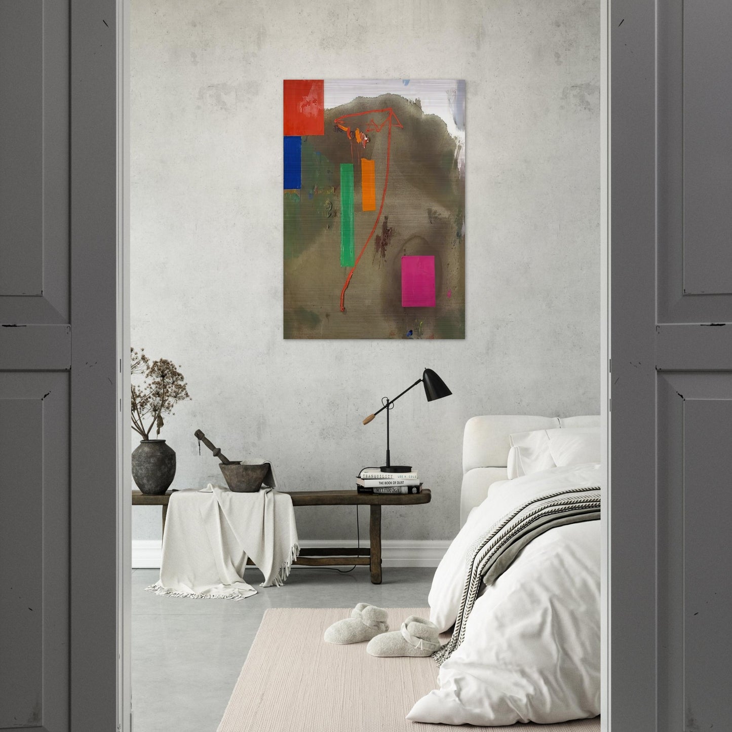Lonely Journey - Hans Hofmann Brushed Aluminum Print - 70x100 cm / 28x40 inches | Hans Hofmann Aluminum Print | Hans Hofmann Prints