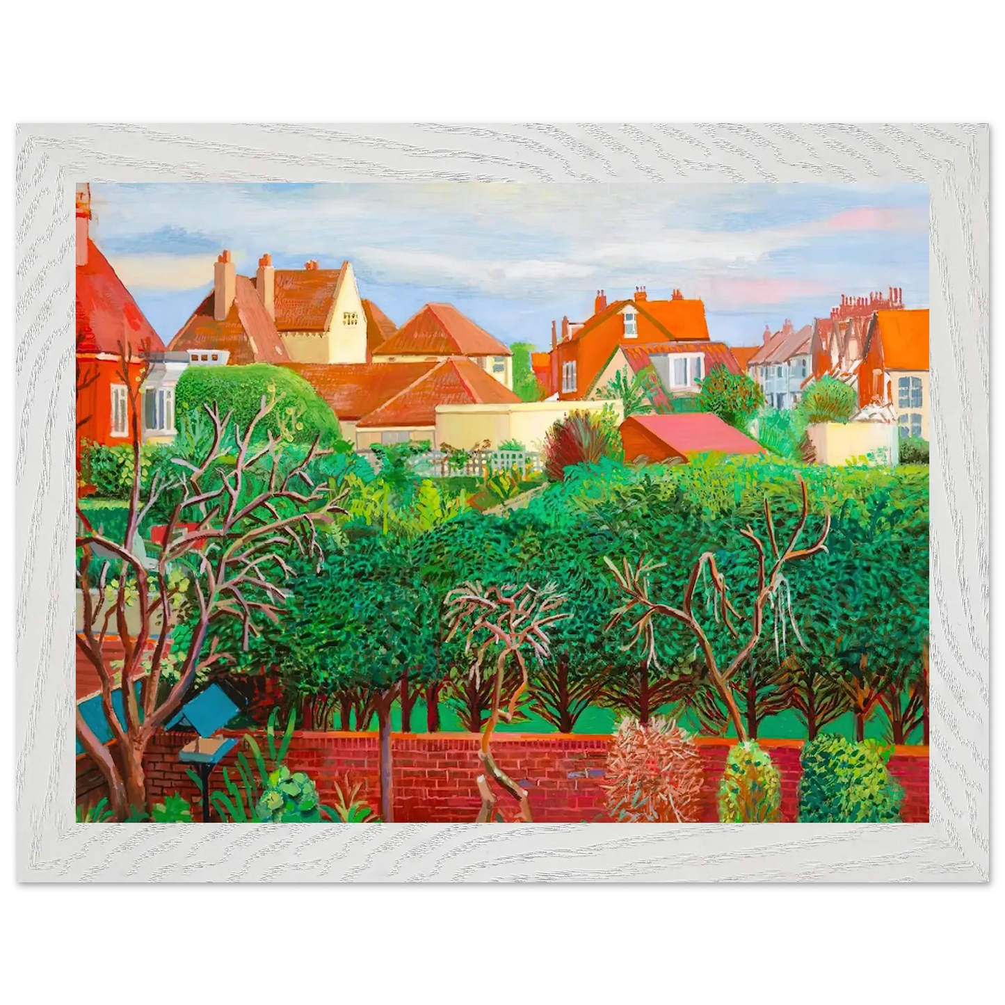 David Hockney - David Hockney Wall art - 40x50 cm / 16x20 Inches - Premium Wooden Framed Poster With Fine Art Paper - Black frame
