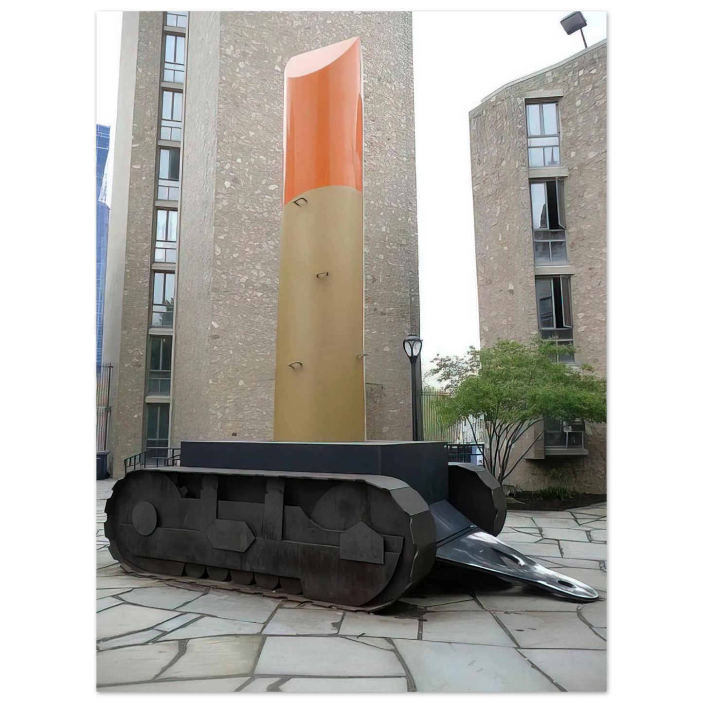 Claes Oldenburg - LIPSTICK ASCENDING ON CATERPILLAR TRACKS 1969  75x100 cm / 30x40inches Fine Art Poster