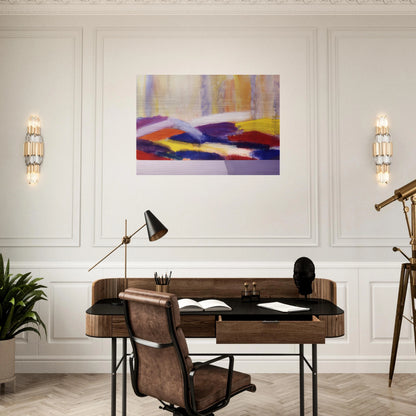 Matisse's Table - 1996 - Ronnie Landfield Brushed Aluminum Print - 70x100 cm / 28x40 inches | Ronnie Landfield Aluminum Print | Ronnie Landfield Prints