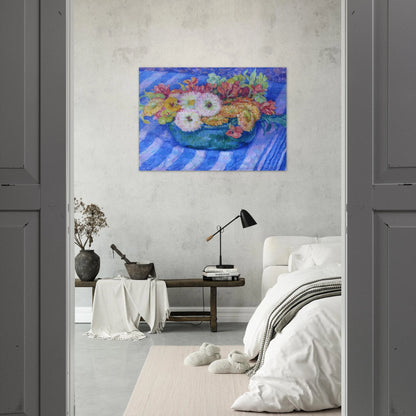YELLOW BOUQUET 1917 - Theo van Rysselberghe Brushed Aluminum Print - 70x100 cm / 28x40 inches | Theo van Rysselberghe Aluminum Print | Theo van Rysselberghe Prints