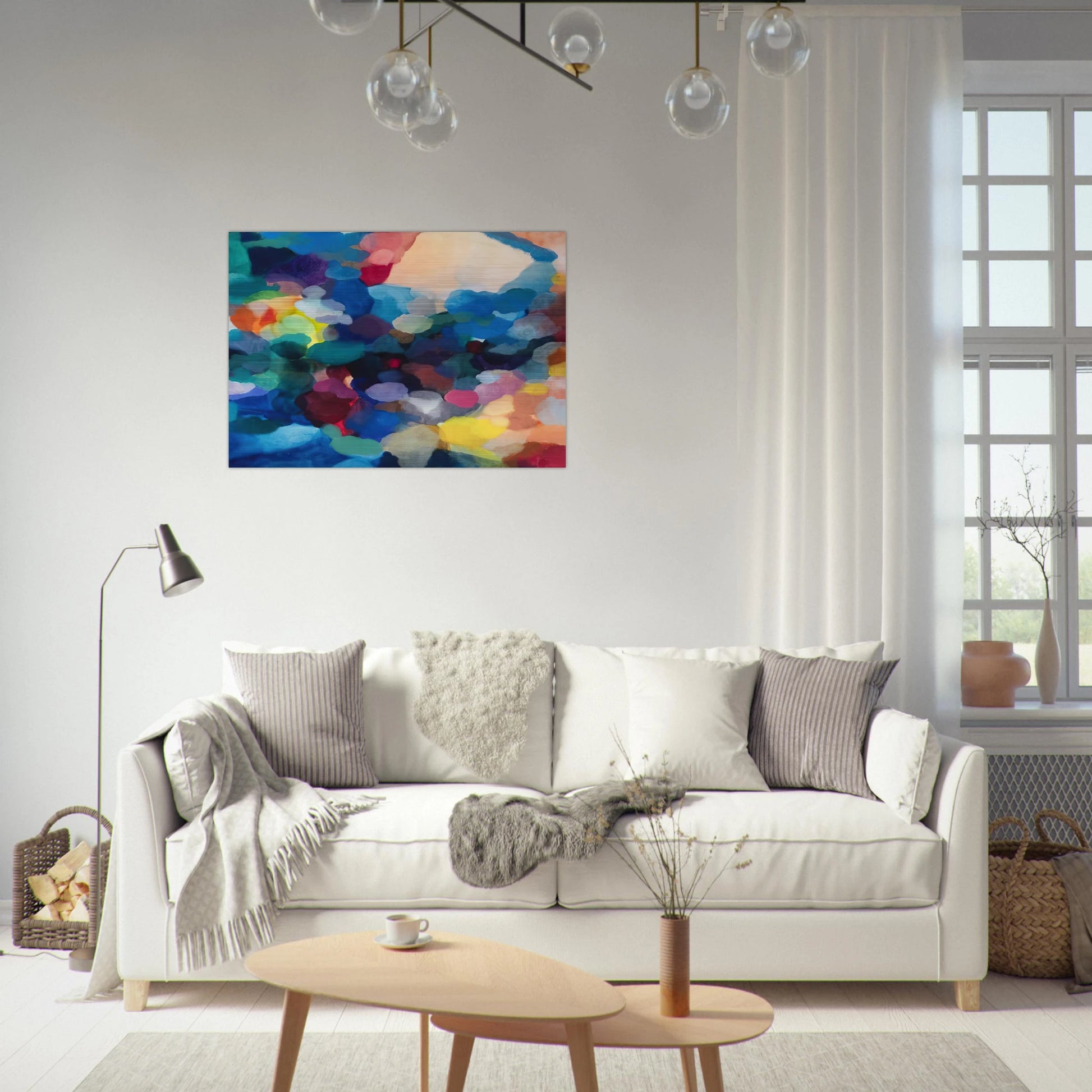 Noble Numbers - Alice Baber Brushed Aluminum Print - 70x100 cm / 28x40 inches | Alice Baber Aluminum Print | Alice Baber Prints