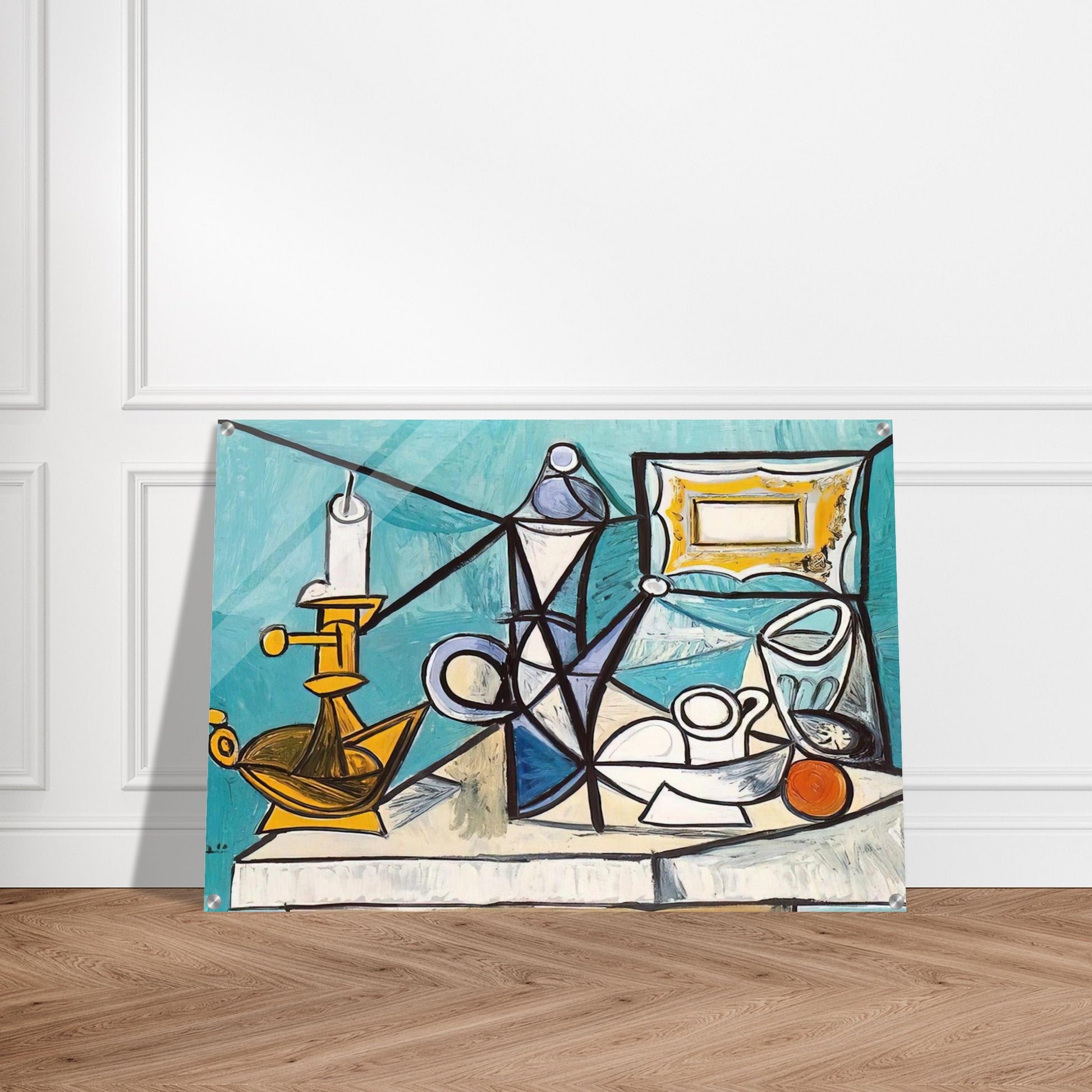 Still life with lamp - 1944 - Pablo Picasso Acrylic Print - 70x100 cm / 28x40″ inches