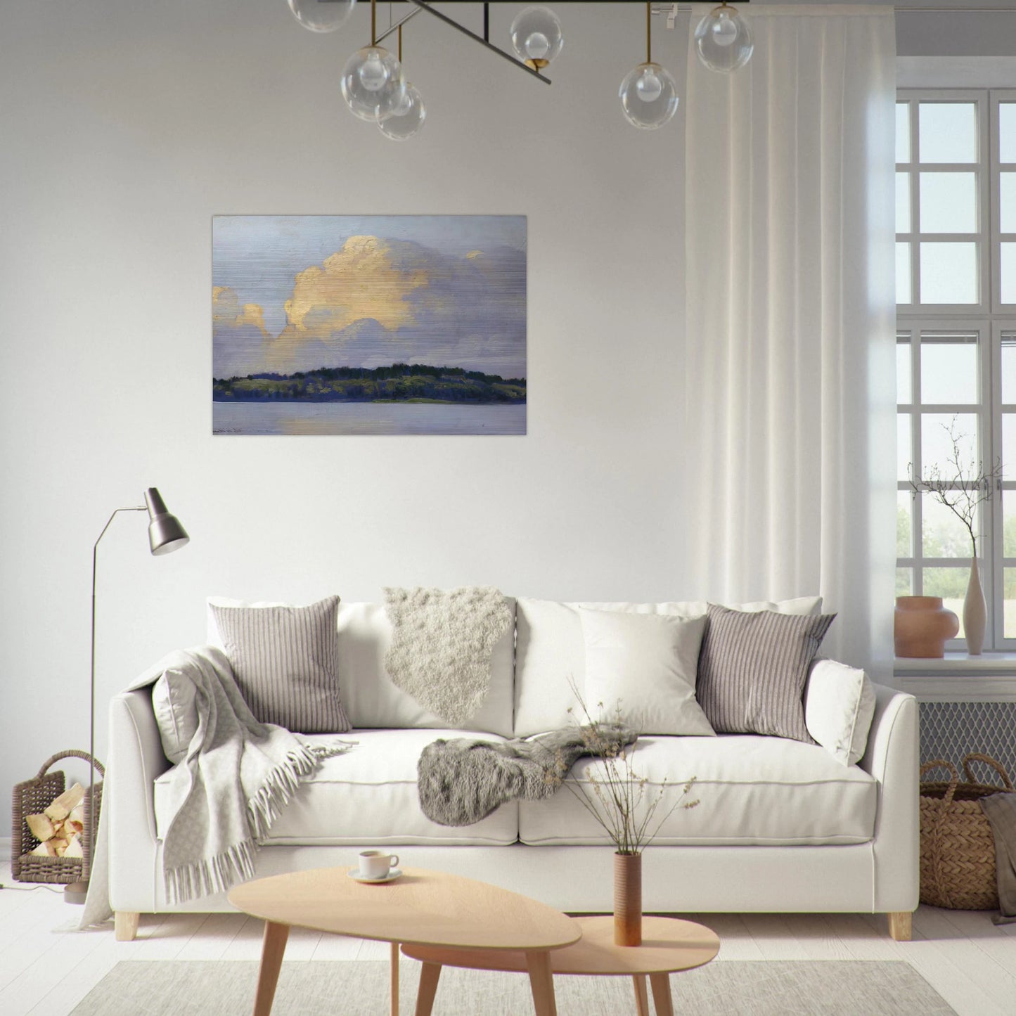 Thunderers - 1920 - Frank Johnston Brushed Aluminum Print - 70x100 cm / 28x40 inches | Frank Johnston Aluminum Print | Frank Johnston Prints