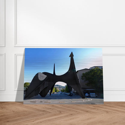 TEODELAPIO 1962 - Alexander Calder Brushed Aluminum Print - 70x100 cm / 28x40 inches | Alexander Calder Aluminum Print | Alexander Calder Prints
