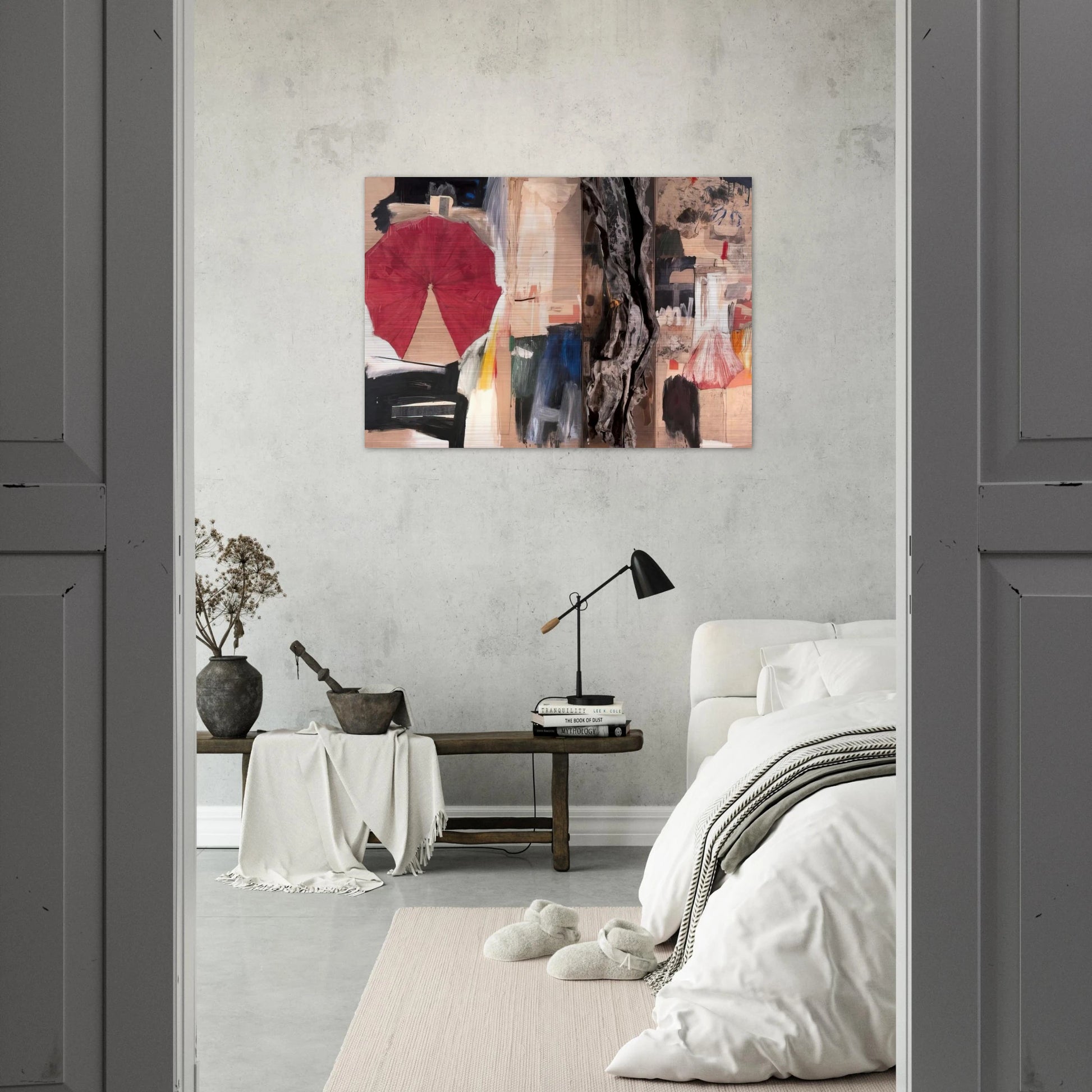 ALLEGORY 1960 - Robert Rauschenberg Brushed Aluminum Print - 70x100 cm / 28x40 inches | Robert Rauschenberg Aluminum Print | Robert Rauschenberg Prints