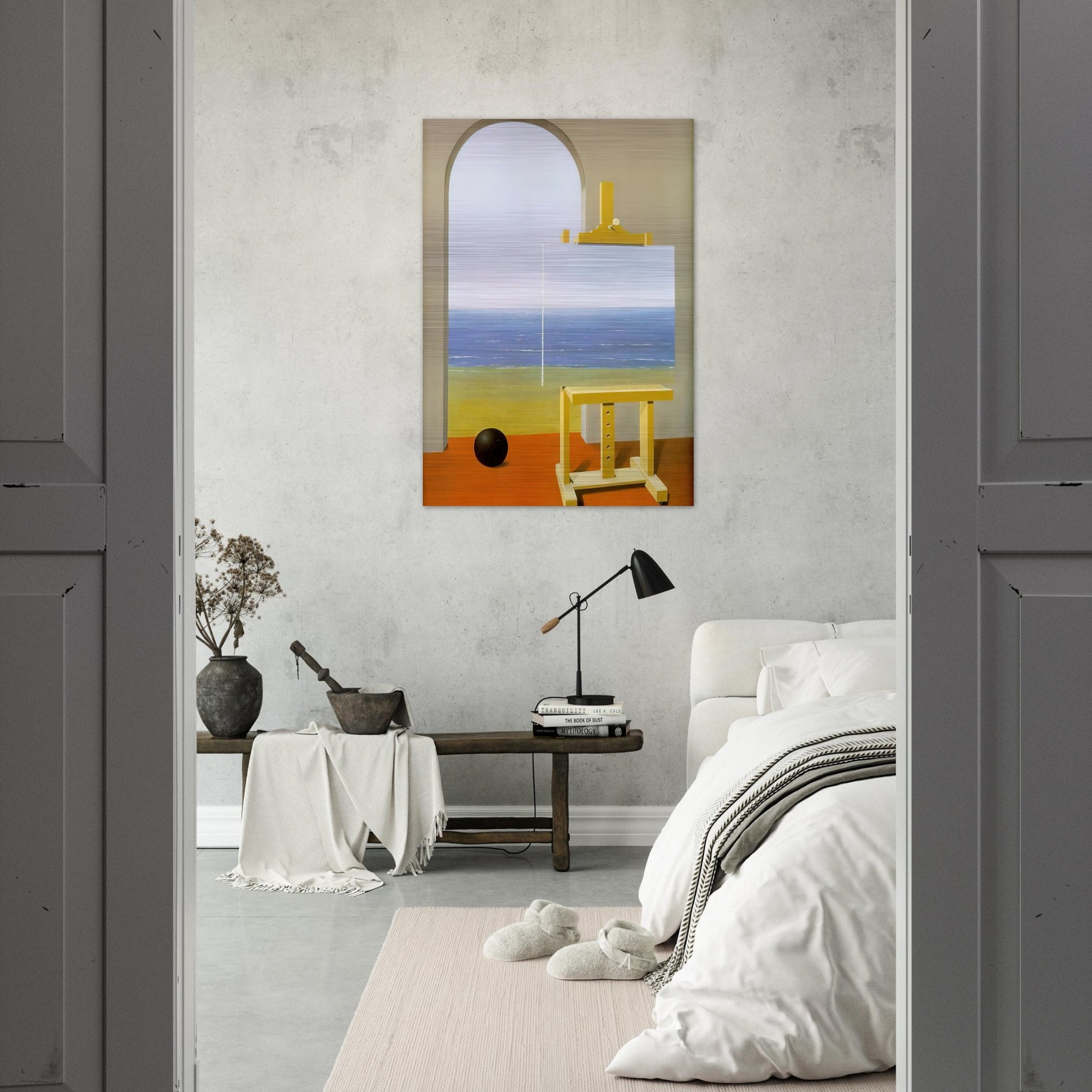 THE HUMAN CONDITION 1935 - Rene Magritte Brushed Aluminum Print - 70x100 cm / 28x40 inches | Rene Magritte Aluminum Print | Rene Magritte Prints