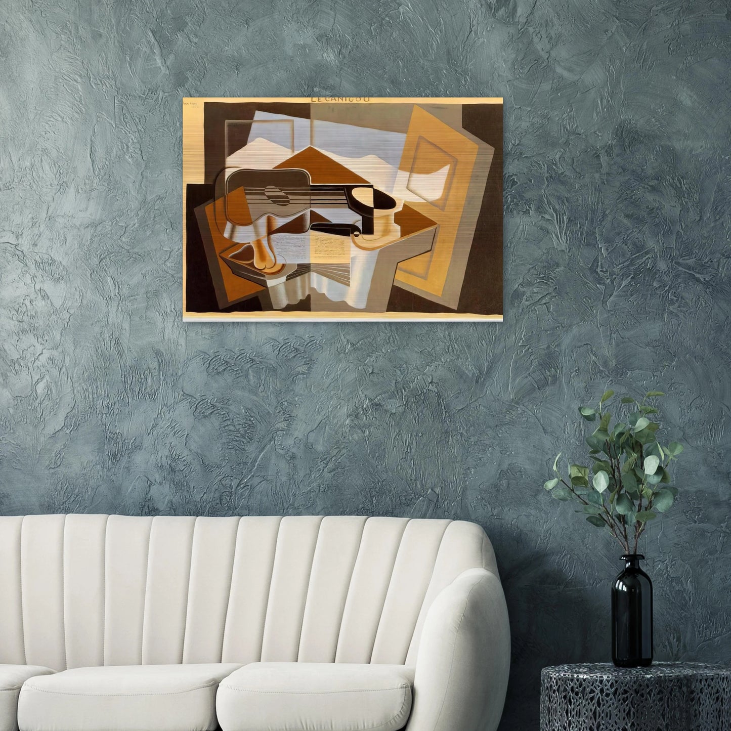 THE MOUNTAIN LE CANIGOU 1921 - Juan Gris Brushed Aluminum Print - 70x100 cm / 28x40 inches | Juan Gris Aluminum Print | Juan Gris Prints