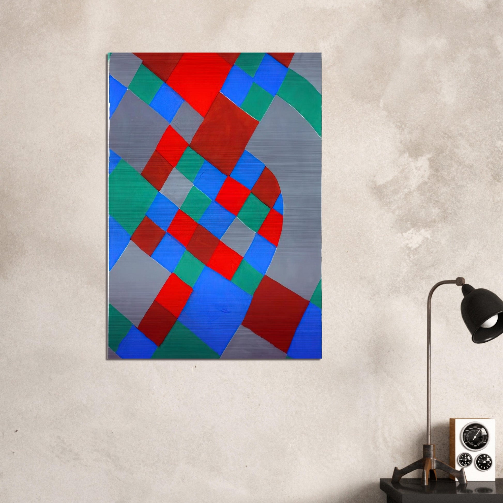 WORD POETRY POETRY OF COLORS - Sonia Delaunay Brushed Aluminum Print - 70x100 cm / 28x40 inches | Sonia Delaunay Aluminum Print | Sonia Delaunay Prints