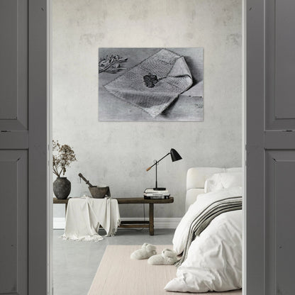 CARNATION AND CLOTH OF GOLD - Salvador Dali Brushed Aluminum Print - 70x100 cm / 28x40 inches | Salvador Dali Aluminum Print | Salvador Dali Prints