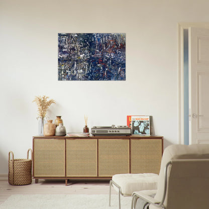 Landing - Jean-Paul Riopelle Brushed Aluminum Print - 70x100 cm / 28x40 inches | Jean-Paul Riopelle Aluminum Print | Jean-Paul Riopelle Prints