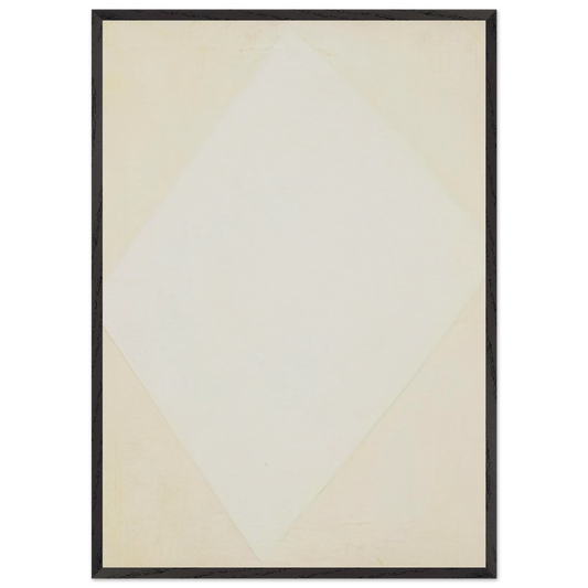 Two Whites - Ellsworth Kelly 70x100 cm / 28x40 inches Framed Art Print – Black Wooden Frame