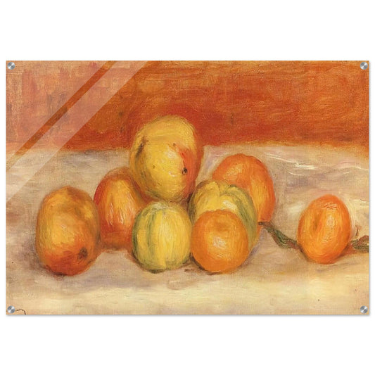 Apples and Manderines - Pierre-Auguste Renoir Acrylic Print - 70x100 cm / 28x40″ inches | Pierre-Auguste Renoir Wall Art | Pierre-Auguste Renoir Prints